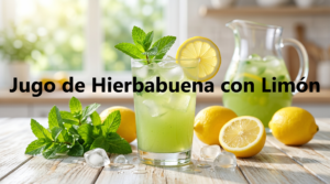Jugo de Hierbabuena con Limón